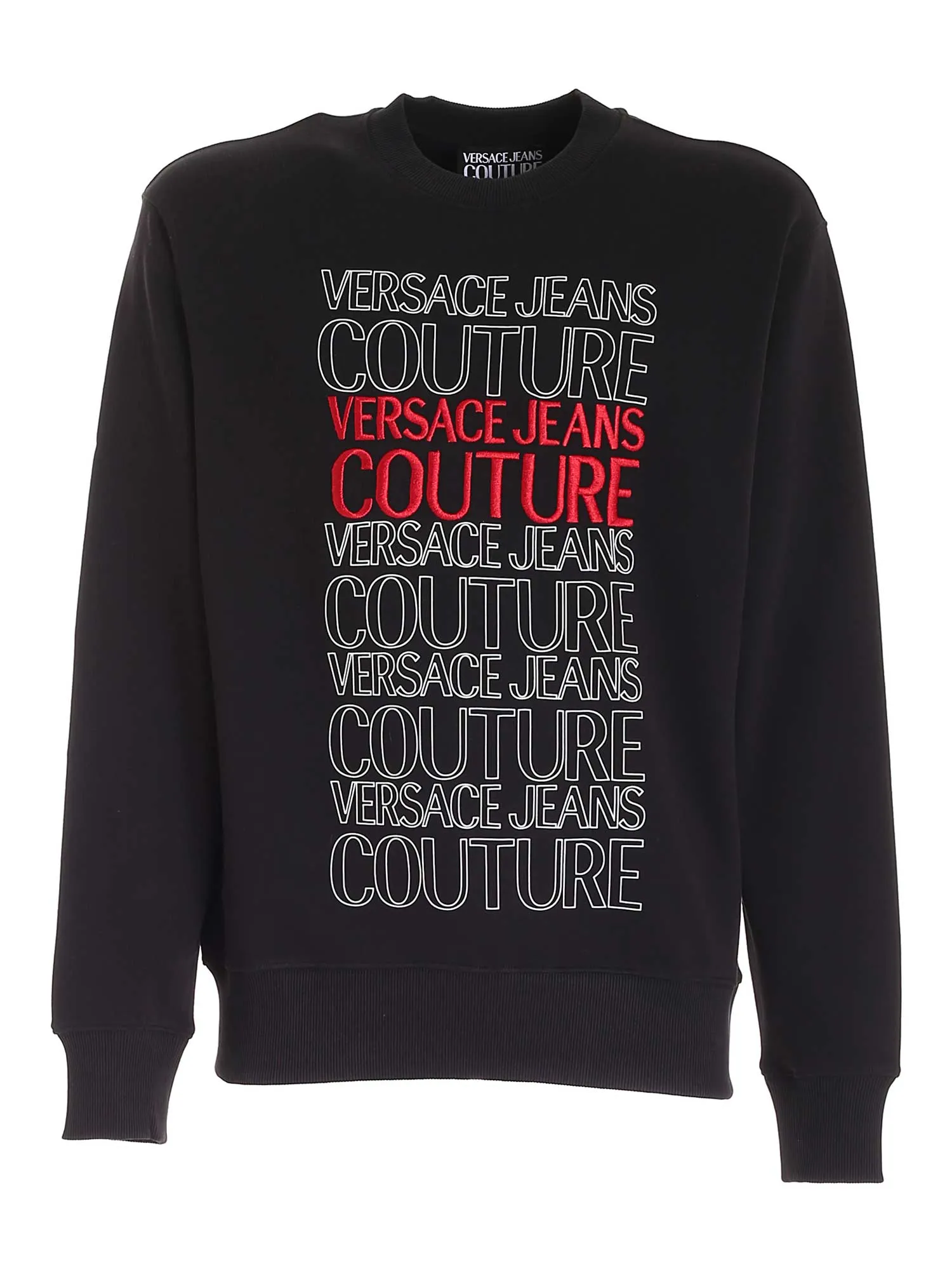 Versace Jeans Couture Logo Intarsia Crewneck Sweatshirt
