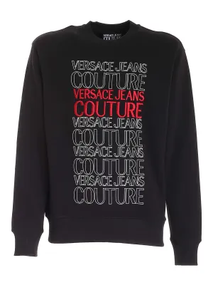 Versace Jeans Couture Logo Intarsia Crewneck Sweatshirt