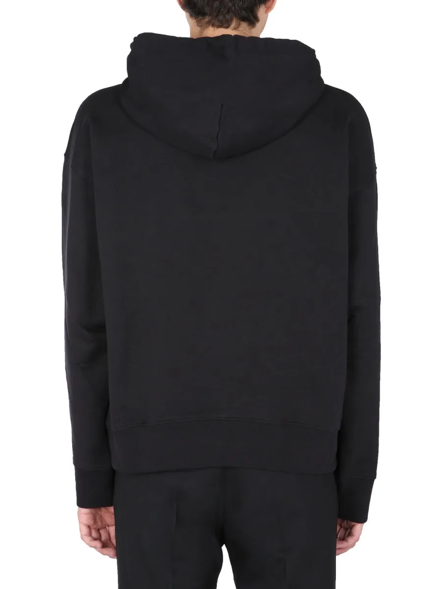 Versace Jeans Couture Logo Print Drawstring Hoodie