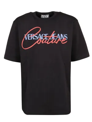 Versace Jeans Couture Logo Printed Crewneck T-Shirt