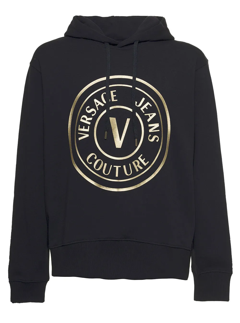 Versace Jeans Couture Logo Printed Drawstring Hoodie
