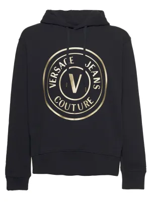 Versace Jeans Couture Logo Printed Drawstring Hoodie