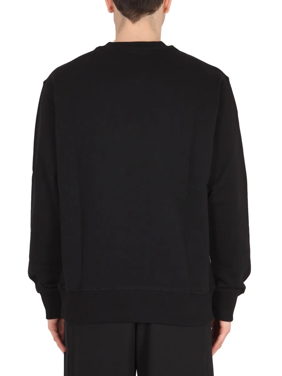 Versace Jeans Couture V-Emblem Motif Crewneck Sweatshirt