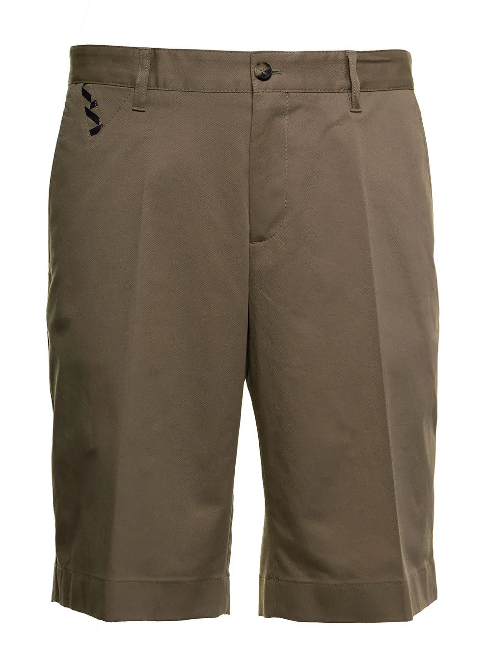 Versace La Greca Knee-Length Chino Shorts