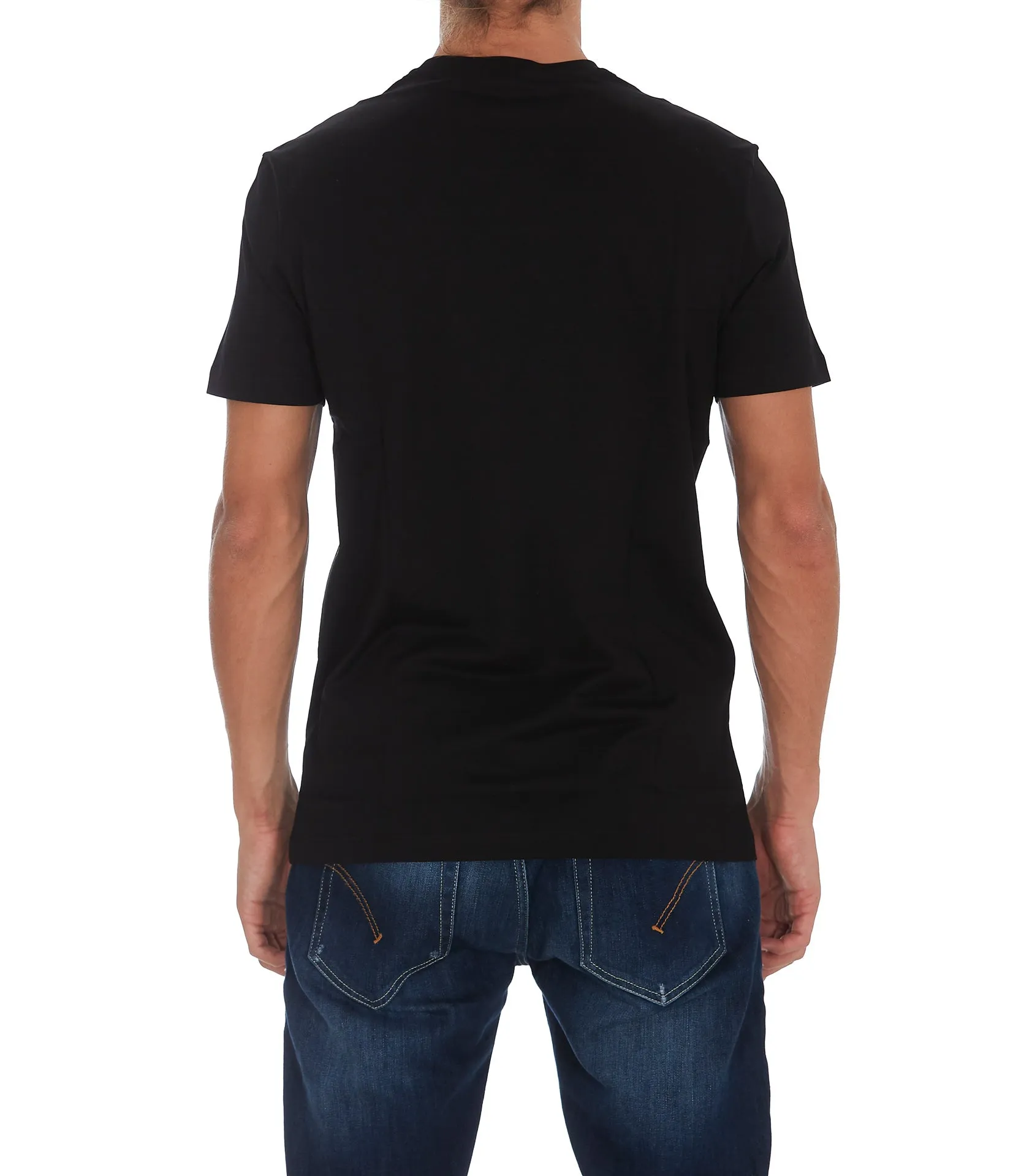 Versace Logo Print Crewneck T-Shirt