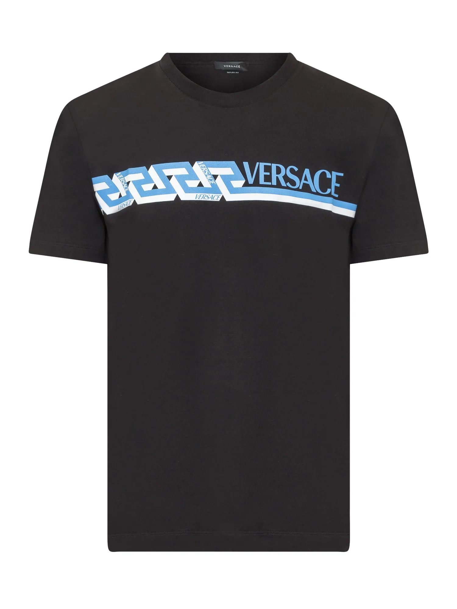 Versace Logo Printed Crewneck T-Shirt