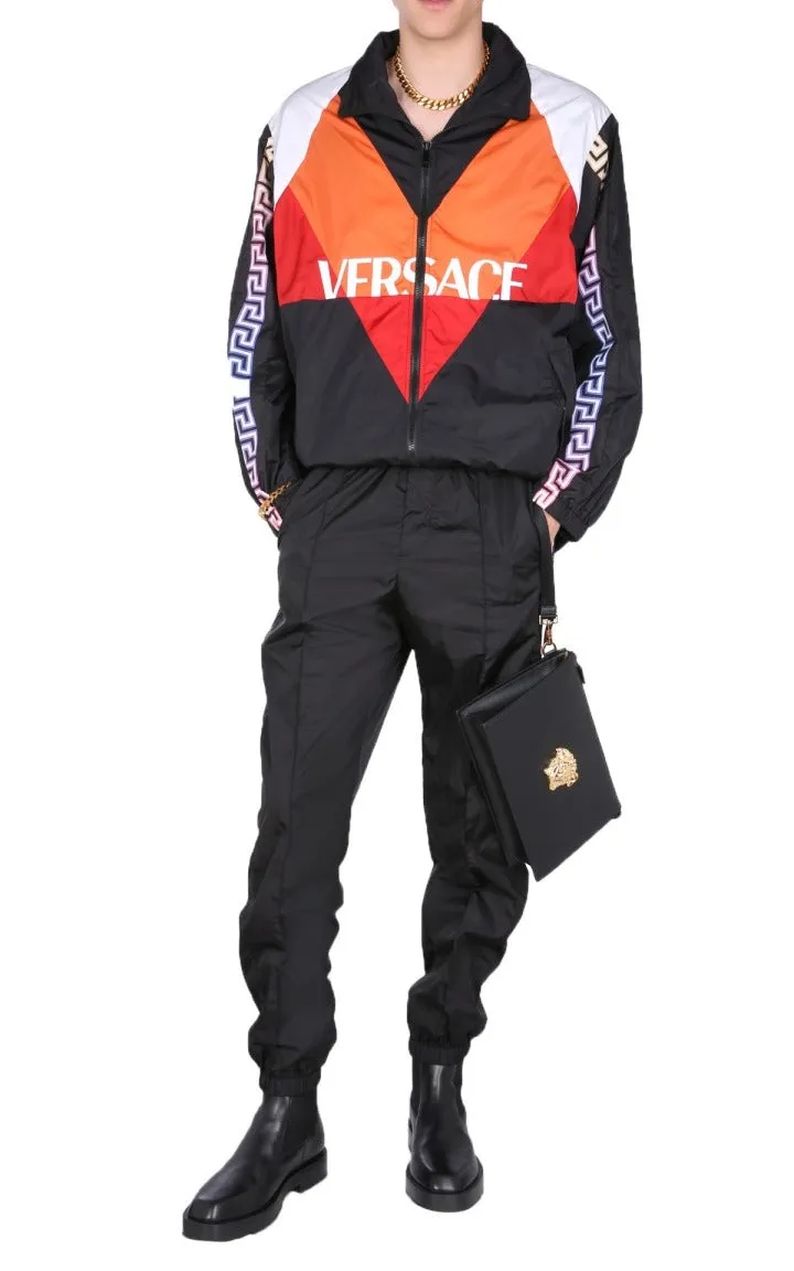 Versace Logo Printed Track Jacket