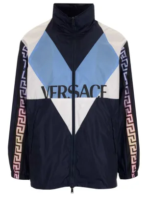 Versace Logo Printed Track Jacket