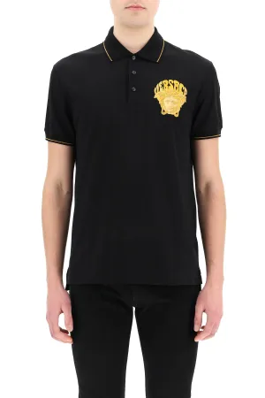 Versace Medusa Head Short-Sleeved Polo Shirt