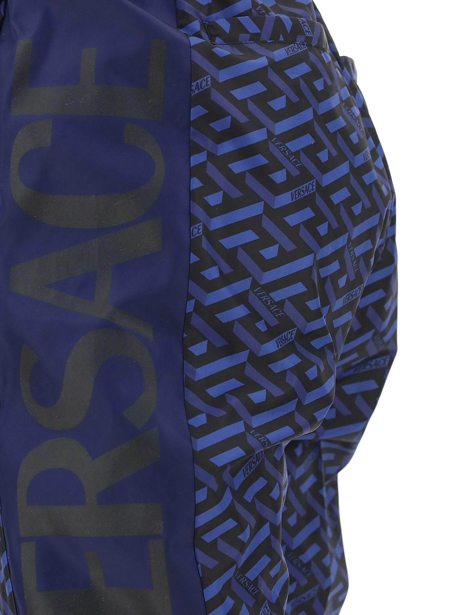 Versace Panelled Logo Print Sweatpants