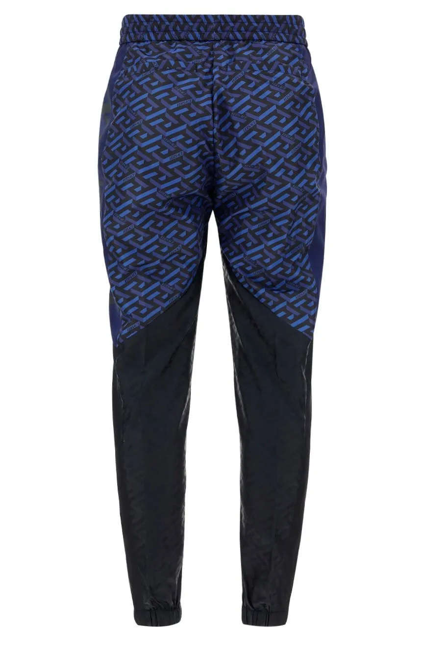 Versace Panelled Logo Print Sweatpants