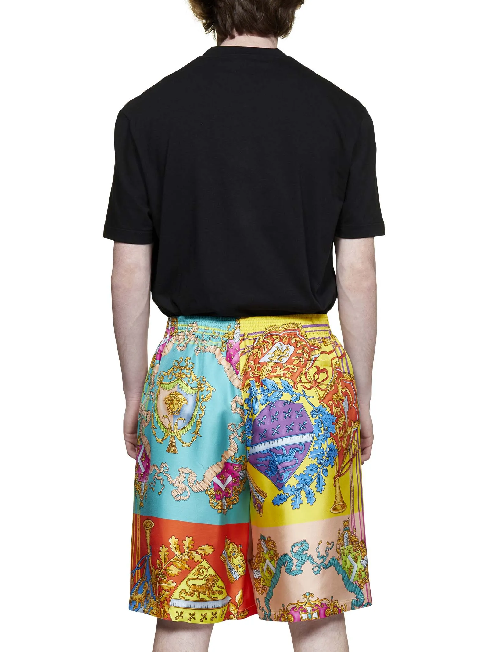 Versace T Royal Rebellion Print Knee-Length Shorts