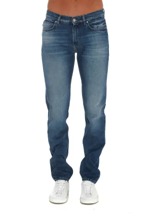 Versace Washed Effect Straight-Leg Jeans