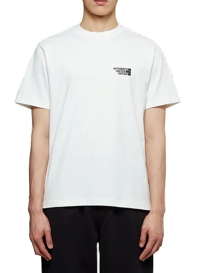 Vetements Logo Printed Crewneck T-Shirt