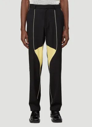 Wales Bonner Sunshine Panelled Straight-Leg Pants