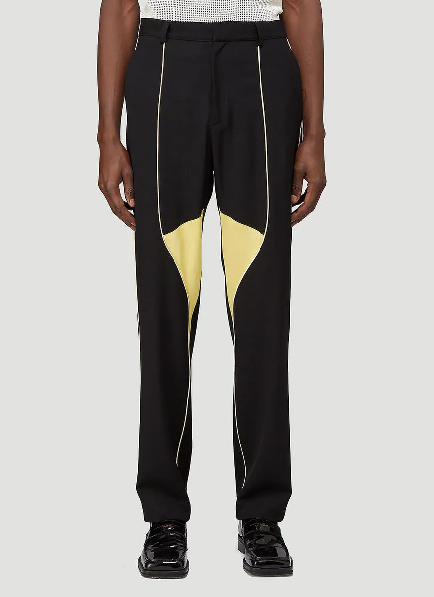 Wales Bonner Sunshine Panelled Straight-Leg Pants