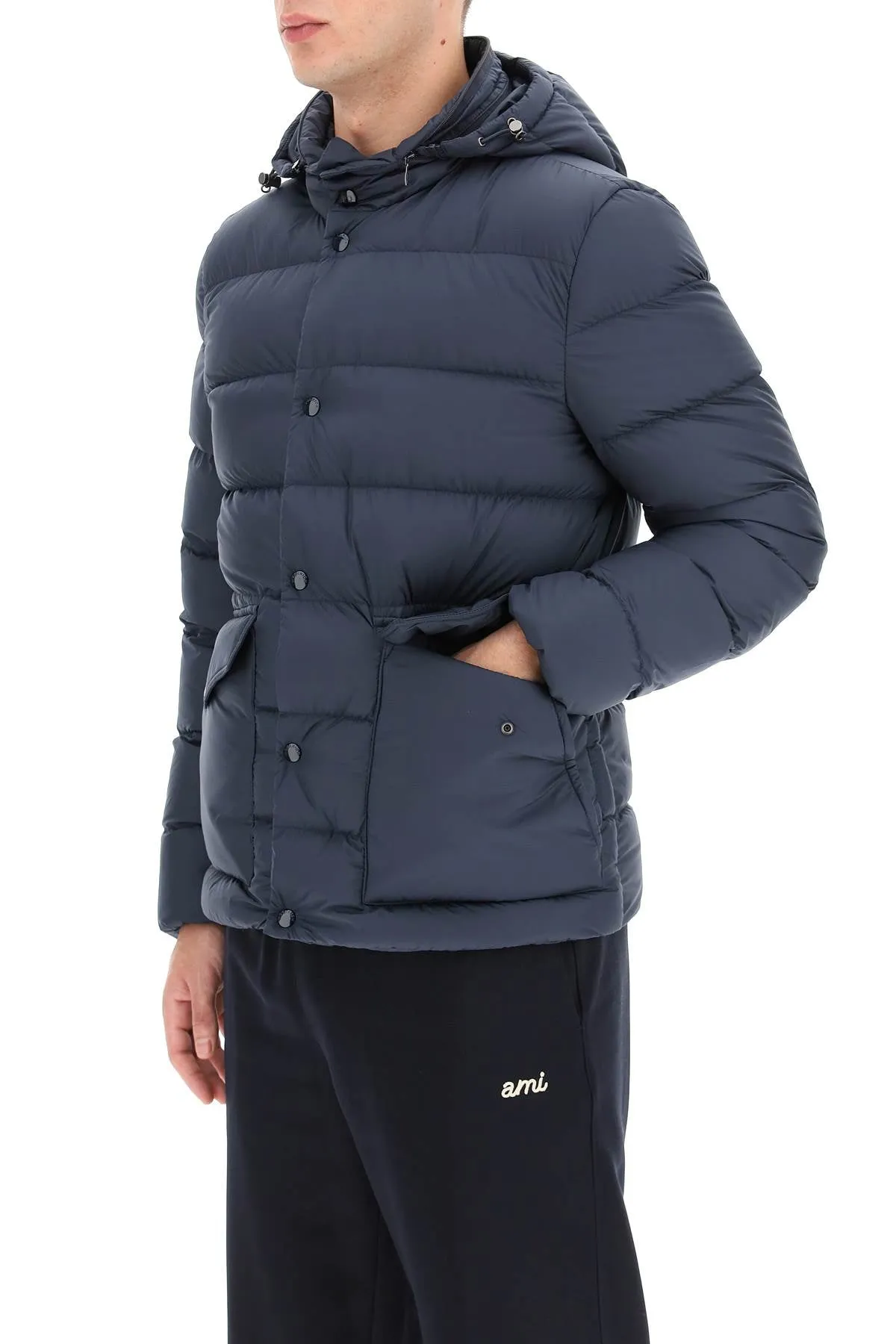 Woolrich Buttoned Hooded Puffer Jacket