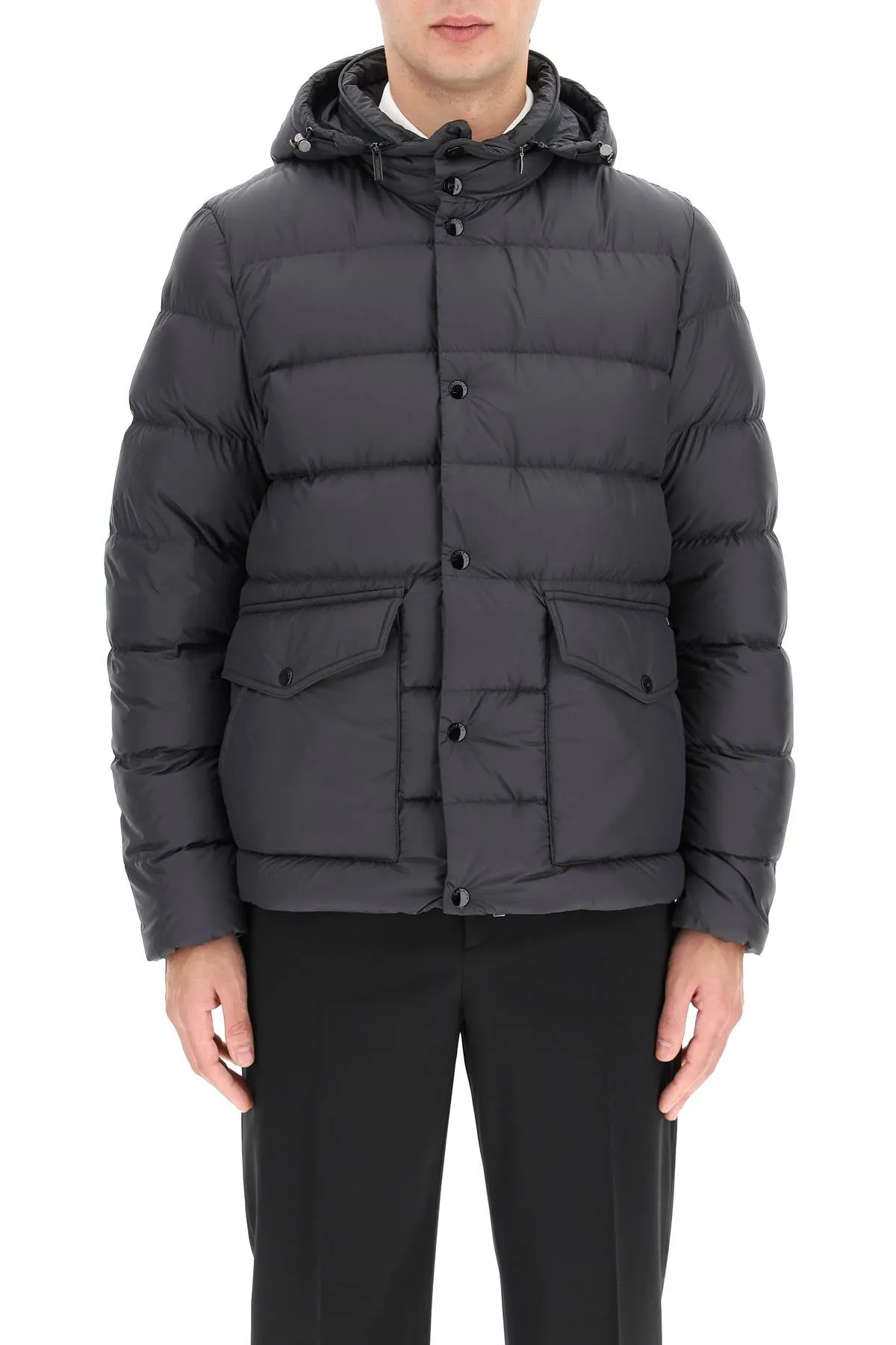 Woolrich Buttoned Hooded Puffer Jacket