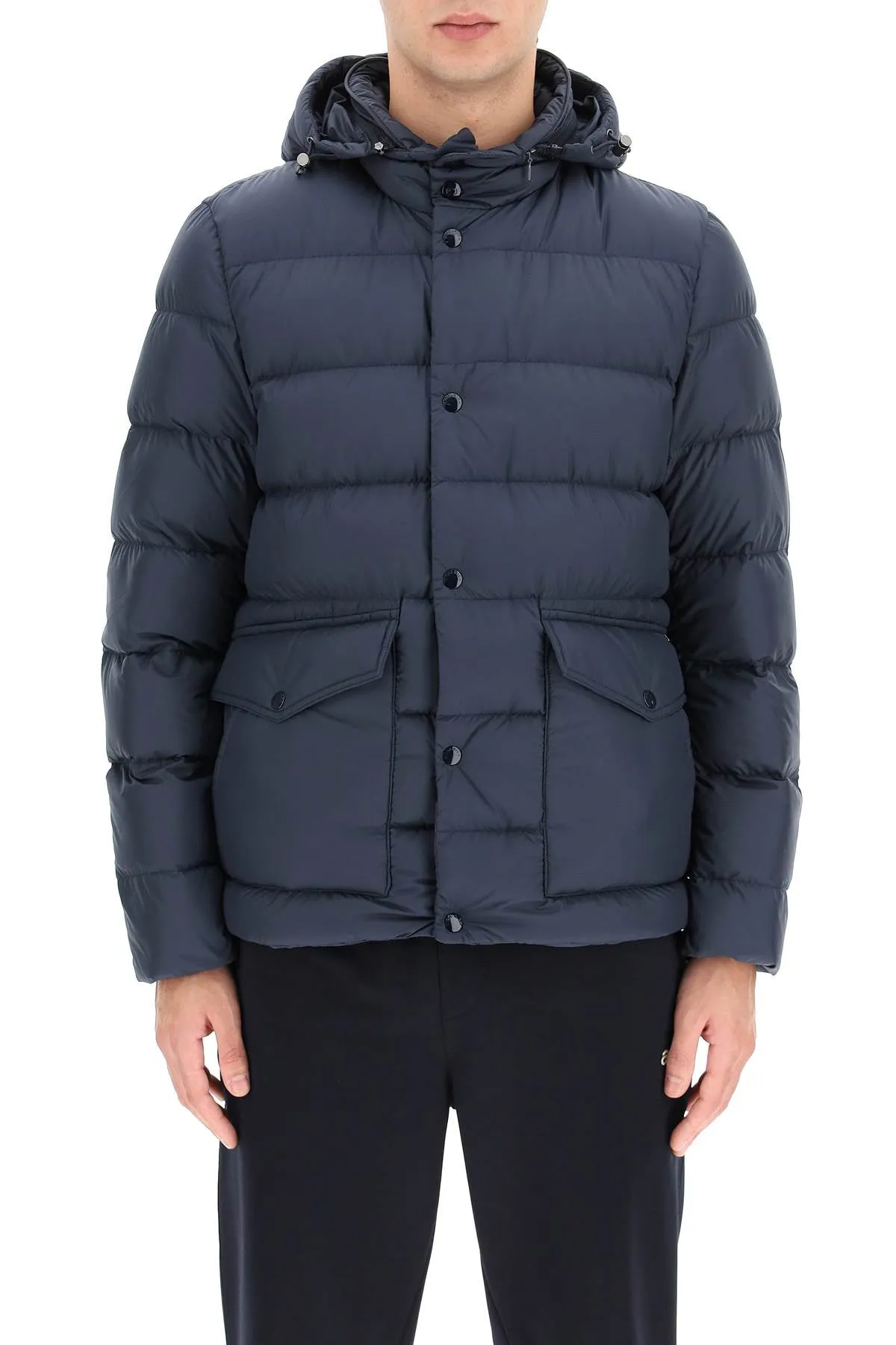 Woolrich Buttoned Hooded Puffer Jacket