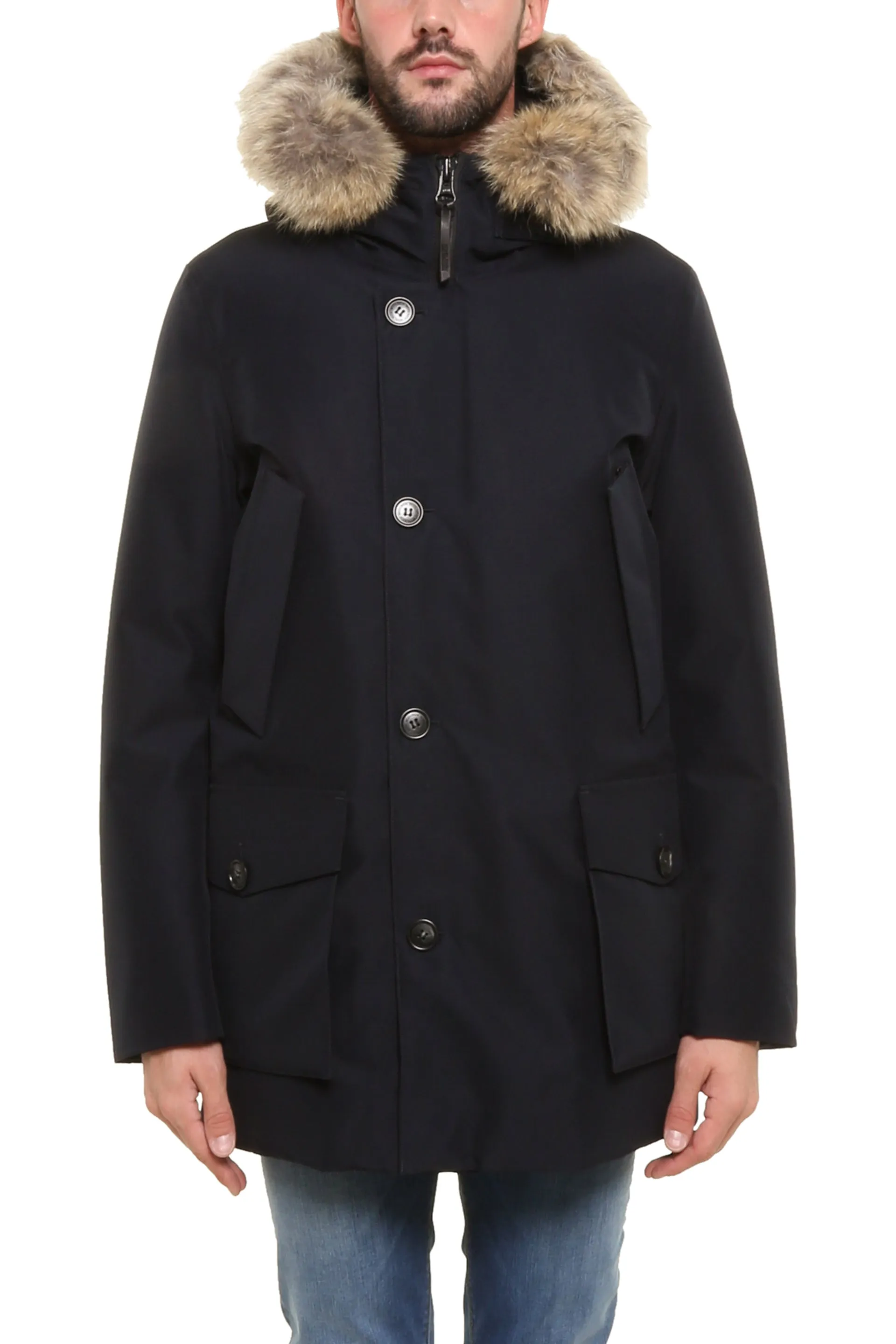 Woolrich Fur Trim Down Jacket