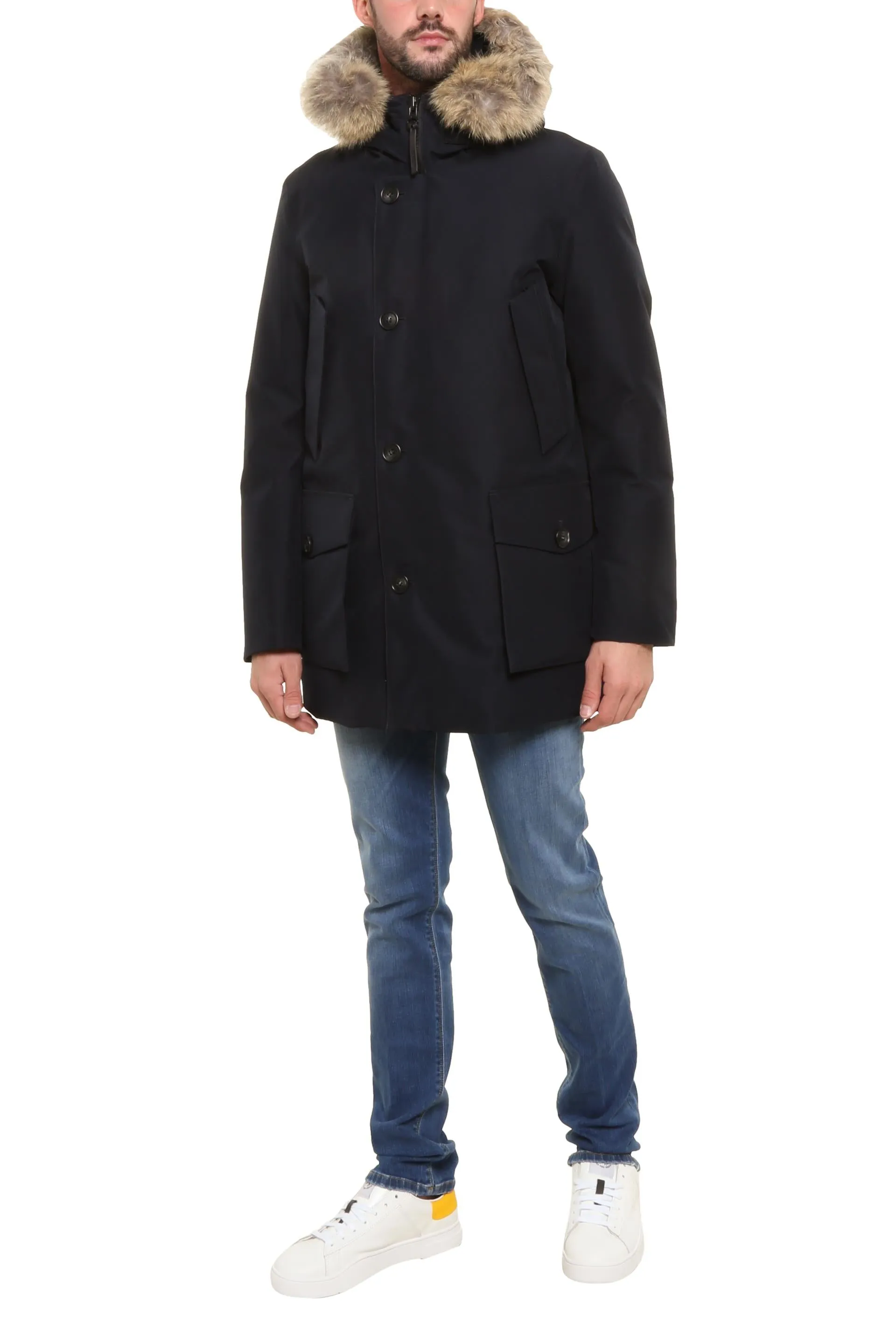 Woolrich Fur Trim Down Jacket