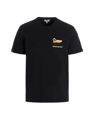 Woolrich Logo Printed Crewneck T-Shirt