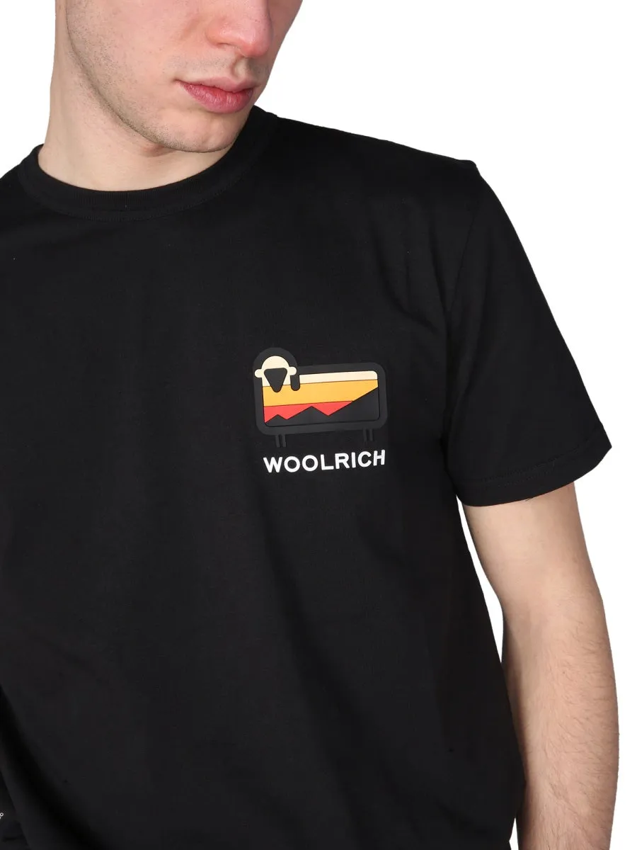 Woolrich Logo Printed Crewneck T-Shirt