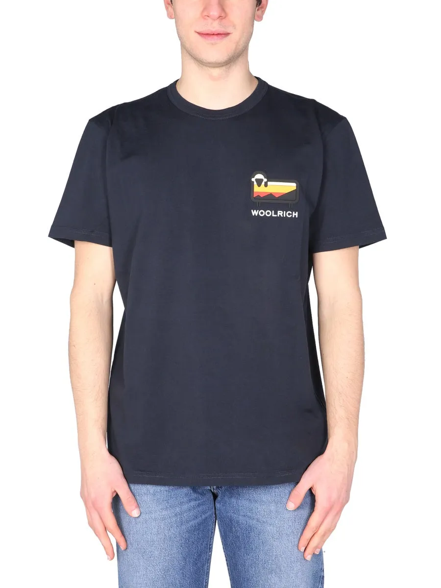 Woolrich Logo Printed Crewneck T-Shirt
