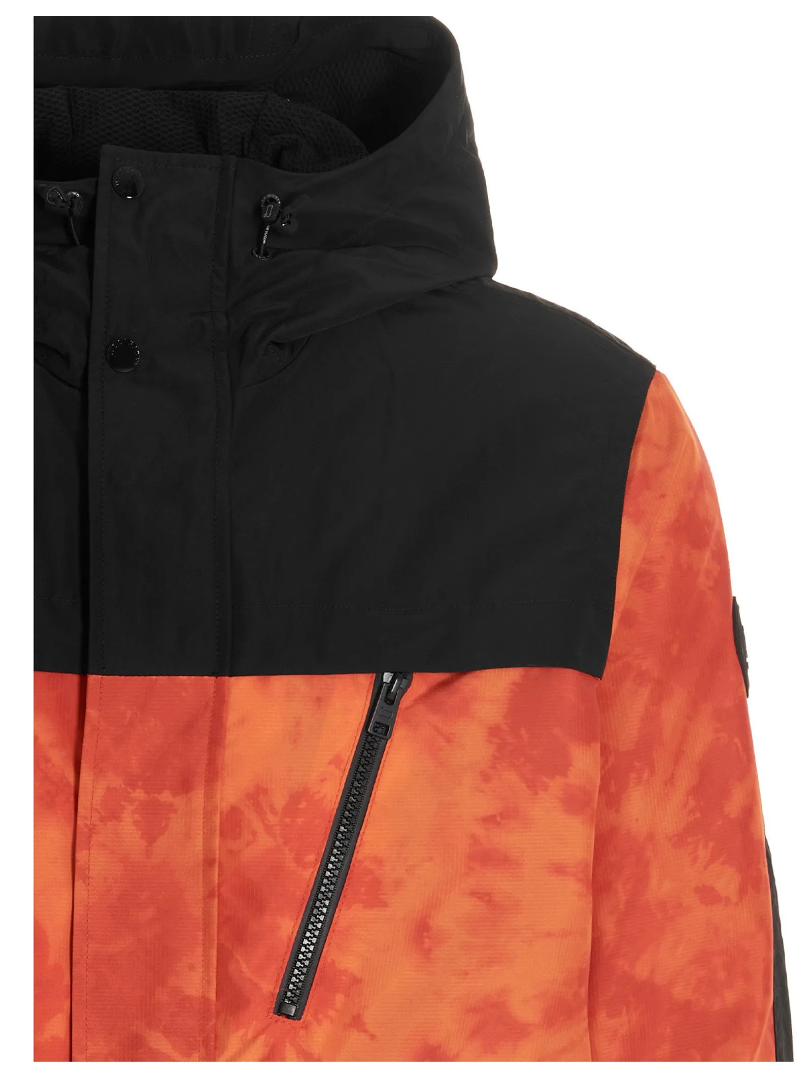 Woolrich Tie-Dye Zip-Up Padded Jacket