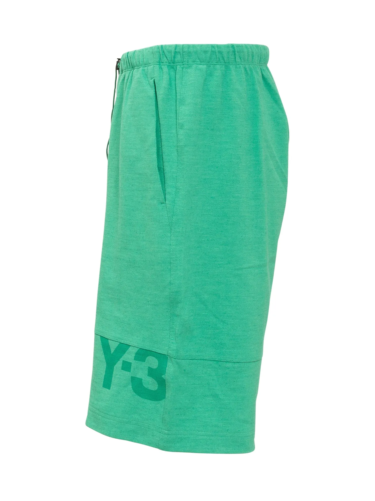 Y-3 Logo Printed Drawstring Shorts