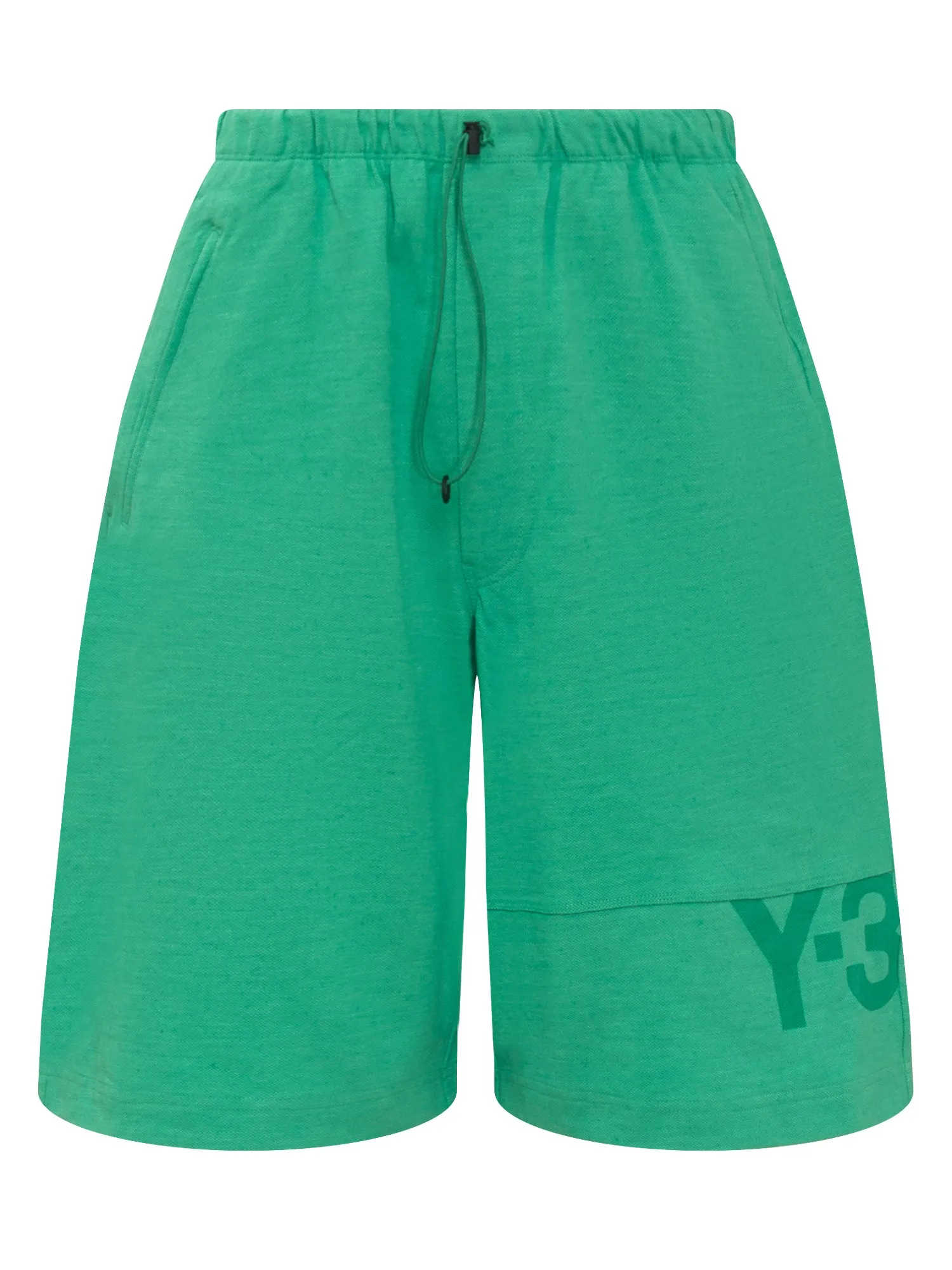 Y-3 Logo Printed Drawstring Shorts