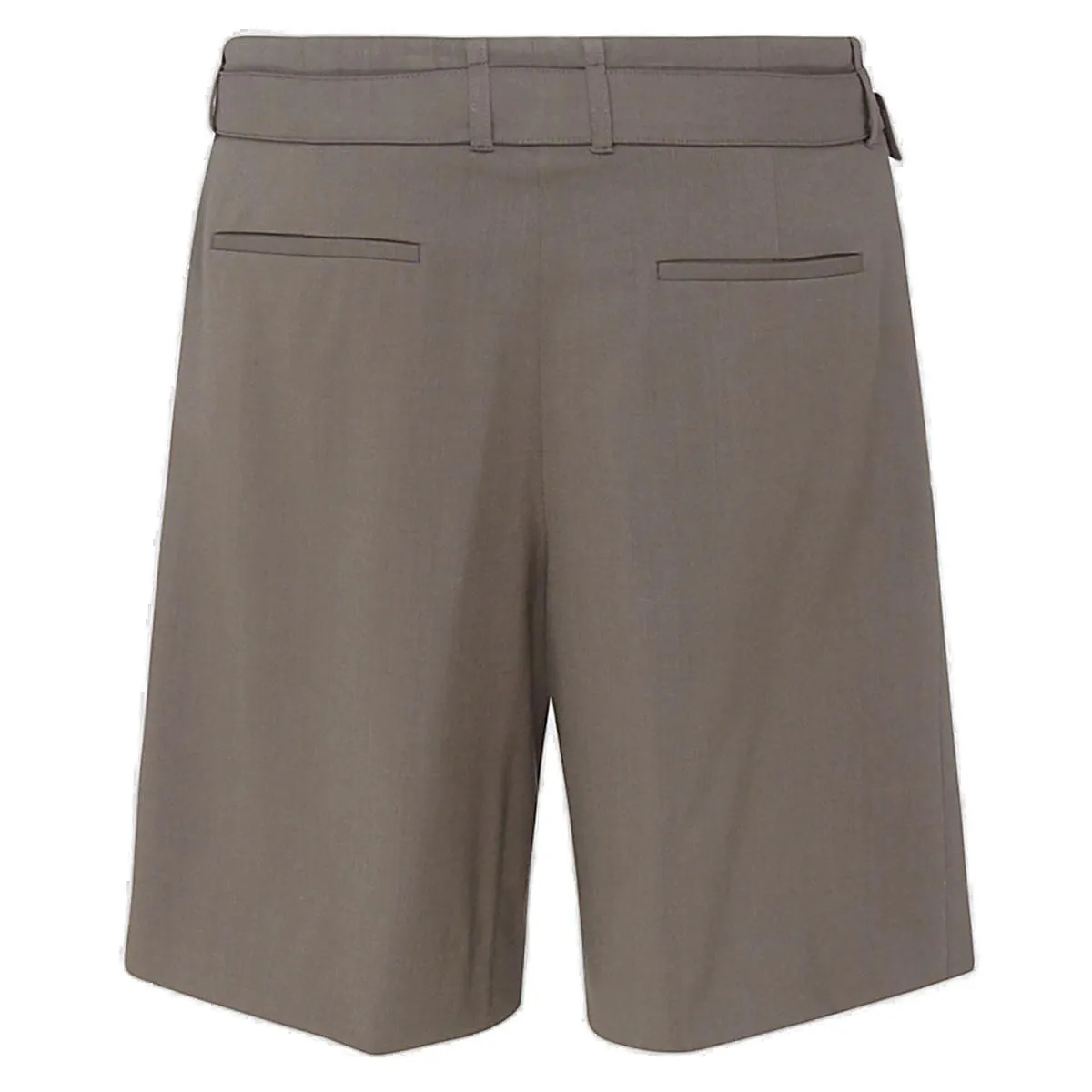 Z Zegna Belted Pleated Knee-Length Shorts