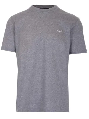 Z Zegna Logo Embroidered Crewneck T-Shirt
