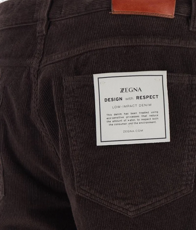 Z Zegna Logo-Patch Low-Rise Trousers