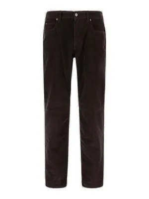 Z Zegna Logo-Patch Low-Rise Trousers