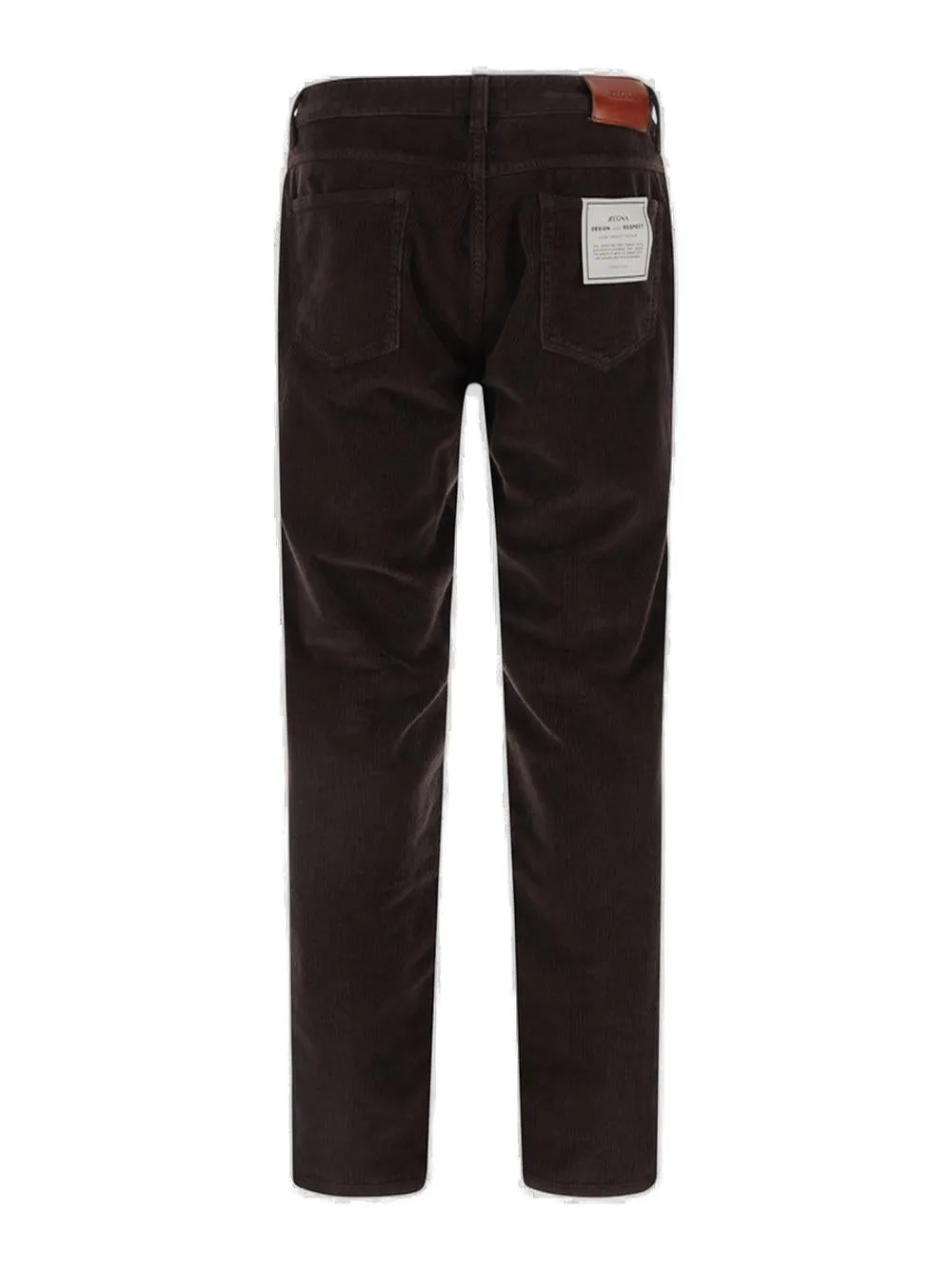 Z Zegna Logo-Patch Low-Rise Trousers