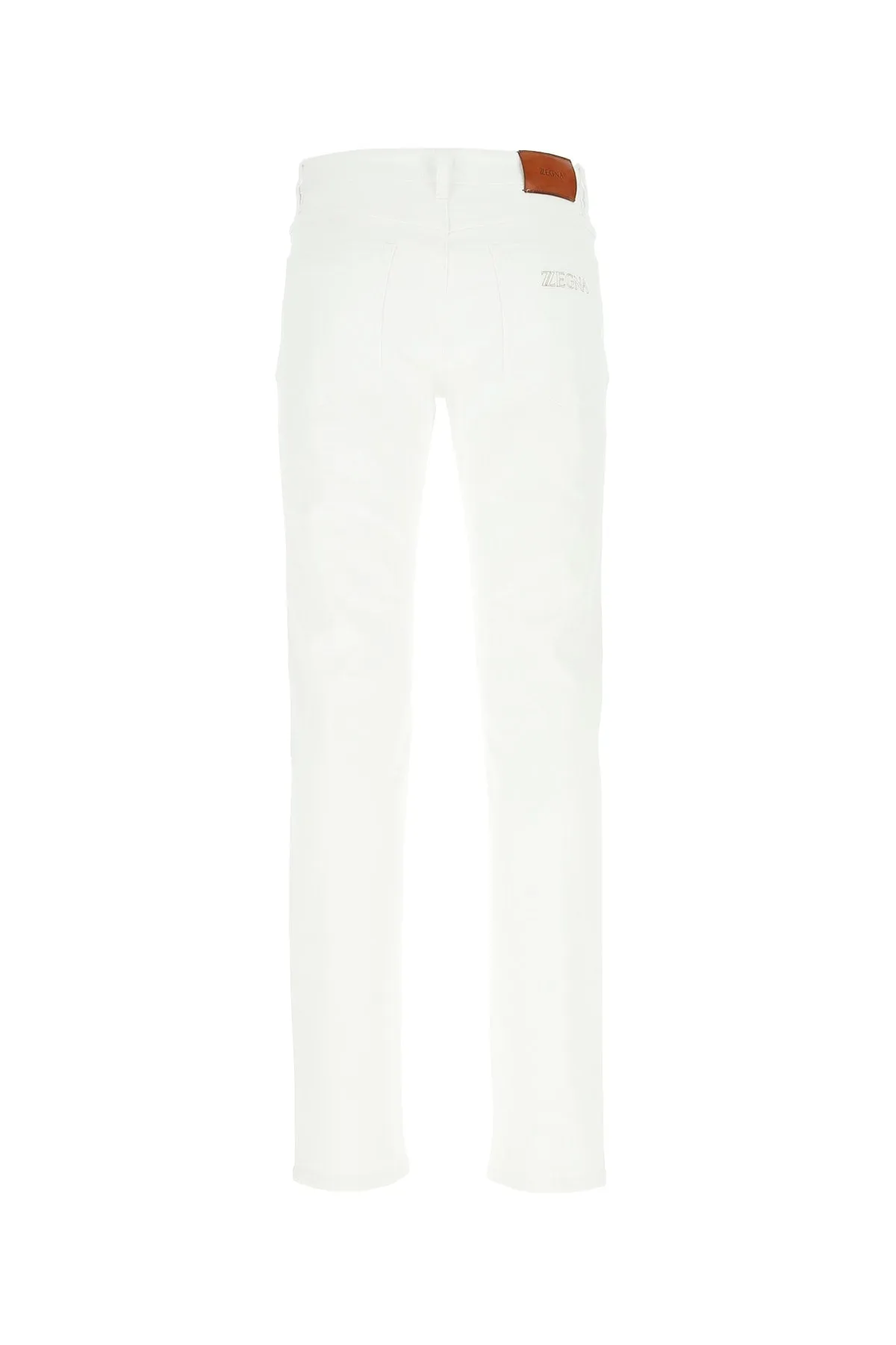 Z Zegna Logo Patch Straight-Leg Jeans