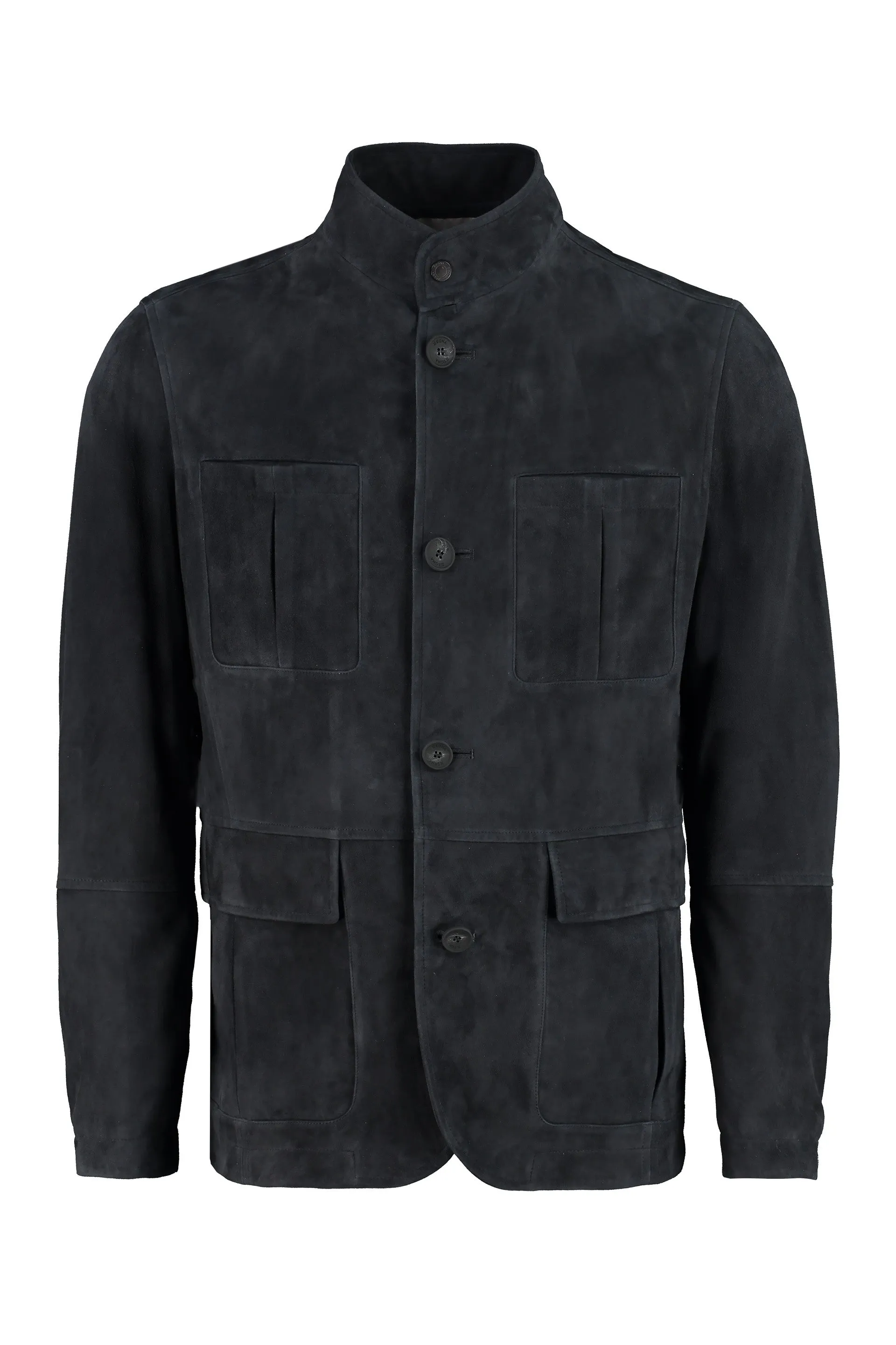 Z Zegna Pocket Detailed Single-Breasted Jacket