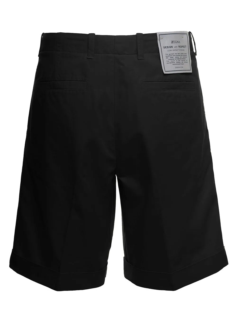 Z Zegna Turn-Up Brim Bermuda Shorts